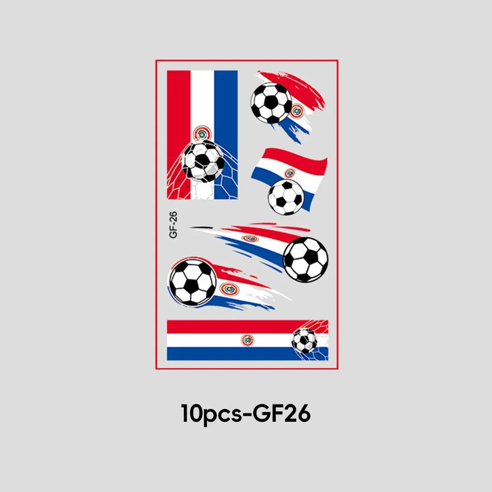 2026 Football Fan National Flag Face Stickers - ملصقات وجه بأعلام الدول لمشجعي كرة القدم 2026