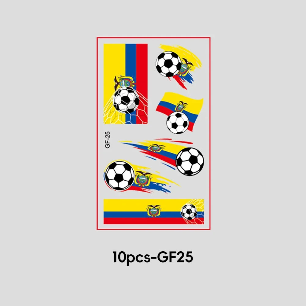2026 Football Fan National Flag Face Stickers - ملصقات وجه بأعلام الدول لمشجعي كرة القدم 2026