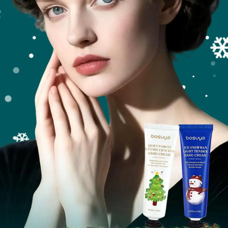 Vitamin E Avocado Moisturizing Hand Cream Christmas Hand Cream Sachet Set Hydrate Non‑greasy For Dry Skin Holiday Gift