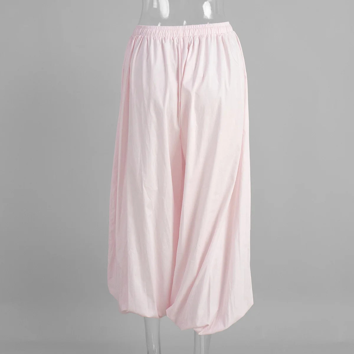 Y2k Fashion Pocket Bloomers Female Trousers Wide Leg Women Pants Pleated Loose High Waist Patchwork Bandage Streetwear