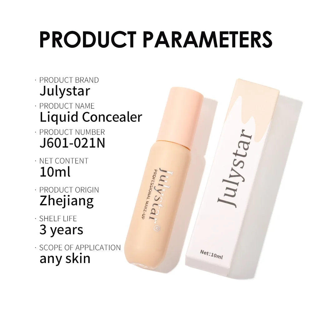 6 Colors Liquid Concealer Full Coverage for Acne Scars Tattoo Body Face Waterproof Long Lasting Easy Blend Korean Make Up