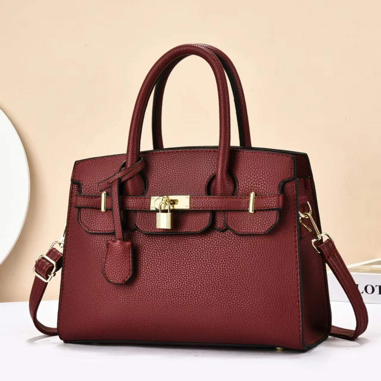 New Style Simple Litchi Pattern Women’s Crossbody Bag