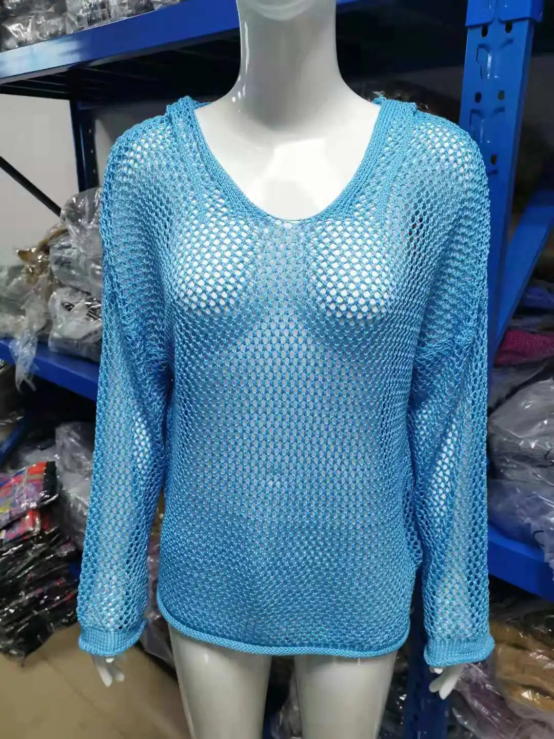 BKLD Loose T-Shirts Fashion Hooded Long Sleeve Tops Cover-Ups Clothes For Women Knitted Casual Top Tees Streetwear Solid Color
