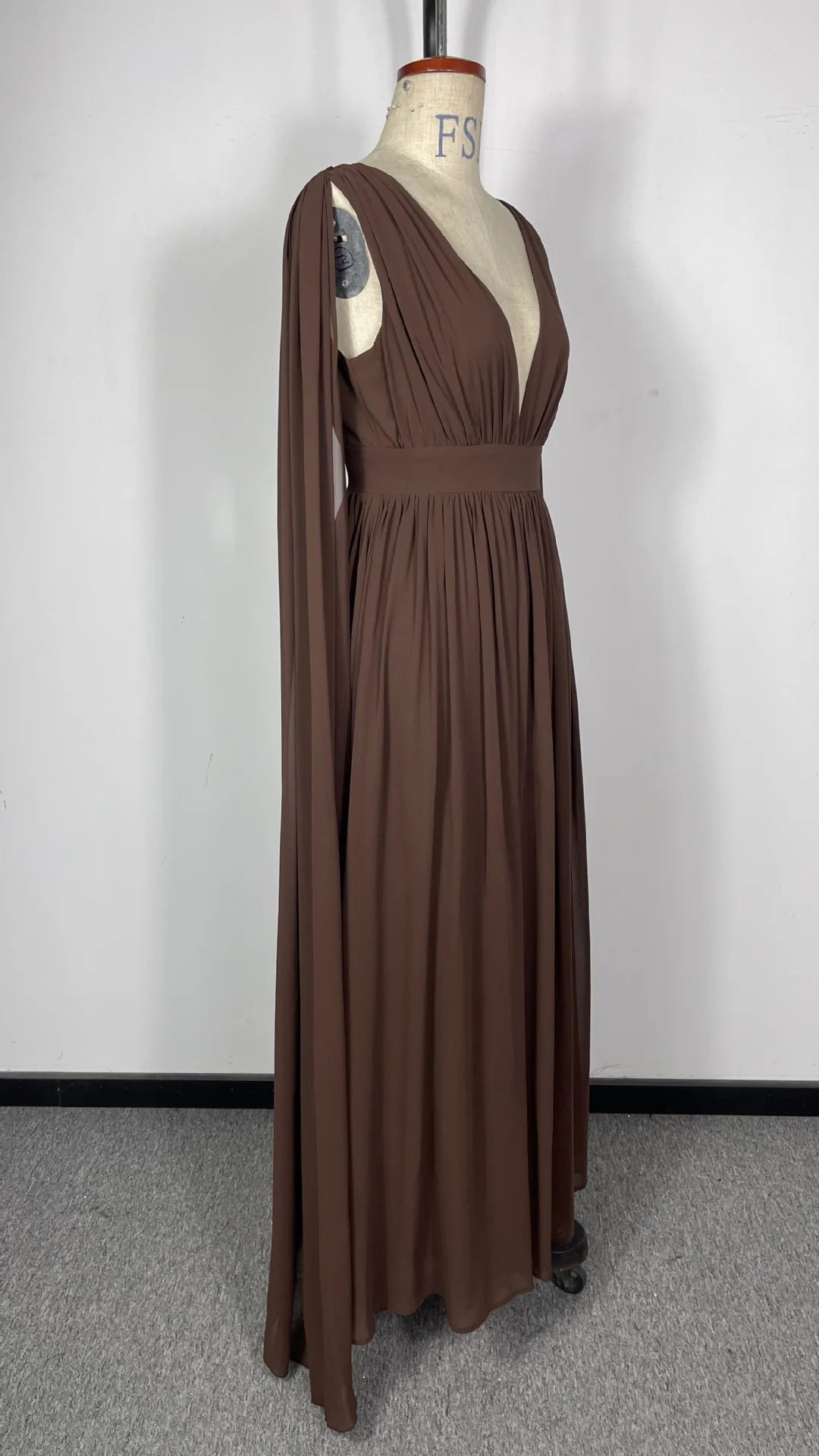 BKLD 2026 Autumn Winter New Women Clothing Chiffon Pleated Backless Dress Solid Color Elegant Evening Party Dress Sleeveless
