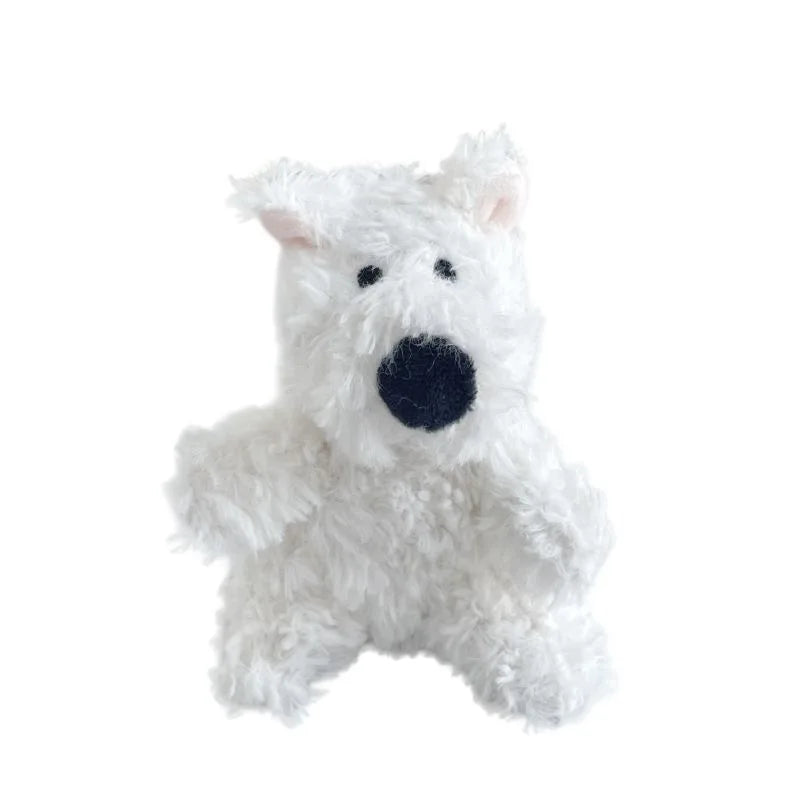 ZAKOL Cute West Highlands Plush Doll Keychain Puppy Cartoon kawaii Bag Pendant Couple Bag Charms Accessories Gift