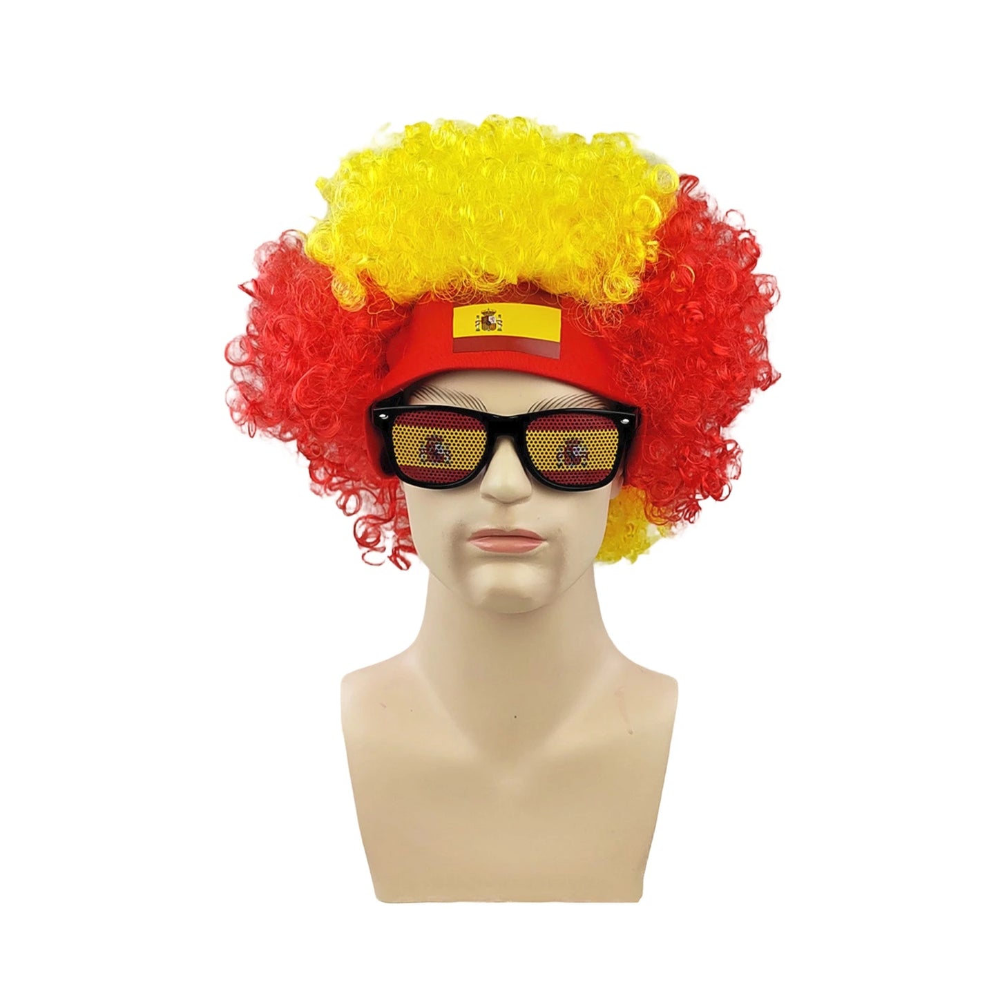 Football Fans Wig Hat Set 2026 - طقم قبعة وباروكة مشجعي كرة القدم 2026