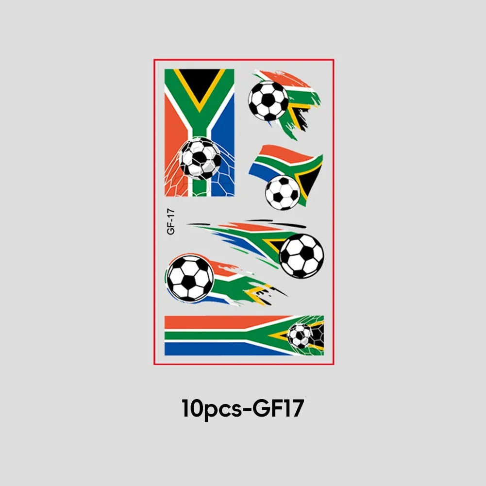 2026 Football Fan National Flag Face Stickers - ملصقات وجه بأعلام الدول لمشجعي كرة القدم 2026
