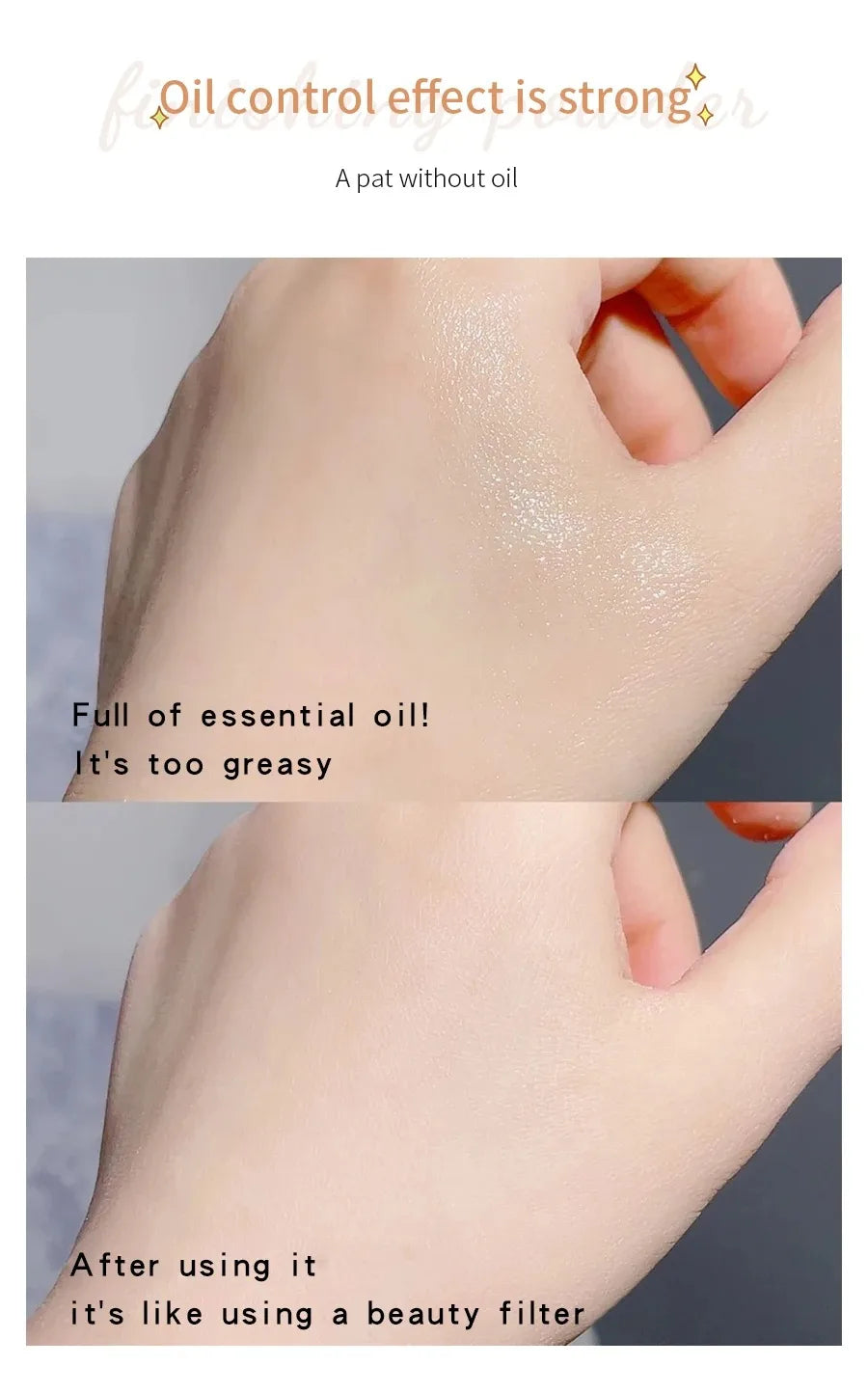 Weightless Silky Loose Powder Foundation for Fresh Base Makeup Mattifying All-Day Touch-Up Cosmetic Accessory