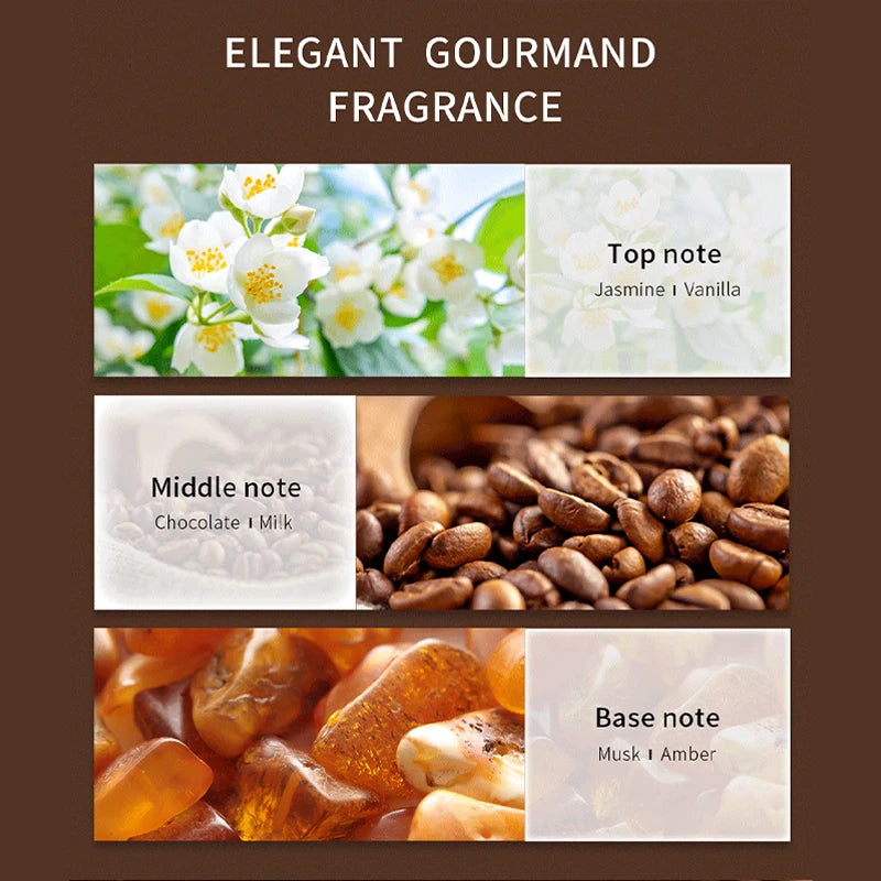 Brand Gourmet Woody Fragrance Spray Original Natural Confidence Men's Perfume Vitality Chocolate Coffee Coconut Charming Perfume