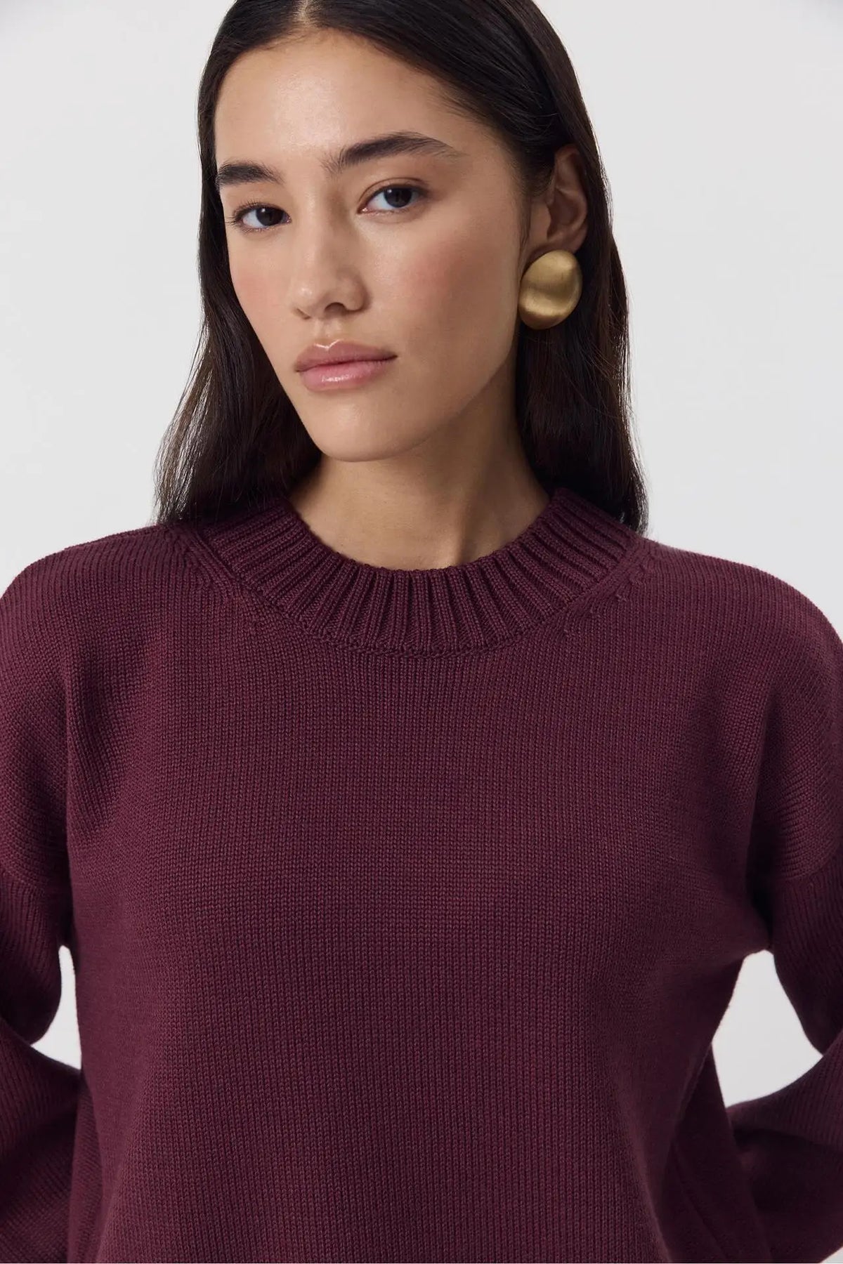 Women's Casual Solid Cotton Pullovers O-Neck Long Sleeve Warm Loose Knitted Top Female Autumn Winter Basic Soft Sweater