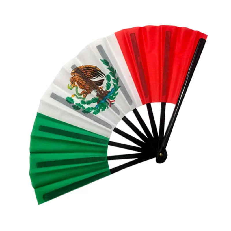 32 Country Flag Folding Hand Fan - مروحة يدوية قابلة للطي بأعلام 32 دولة