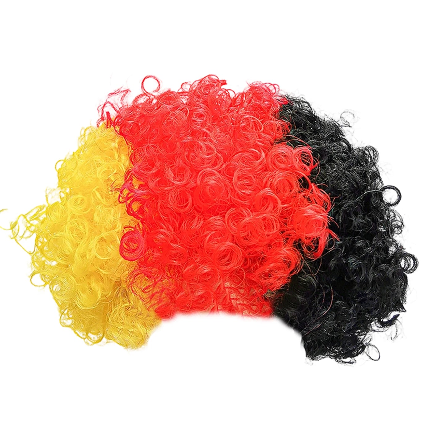 Football Fan Flag Color Explosion Wig -باروكة مشجعي كرة القدم الملونة
