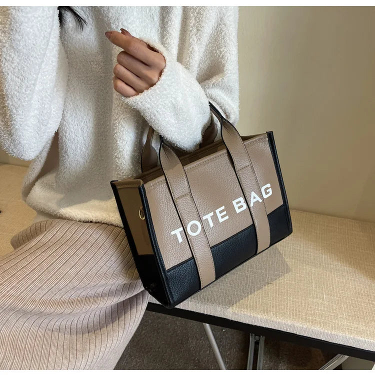 New 2025 women's tote bag, versatile single-shoulder bag, high-end crossbody bag, large capacity