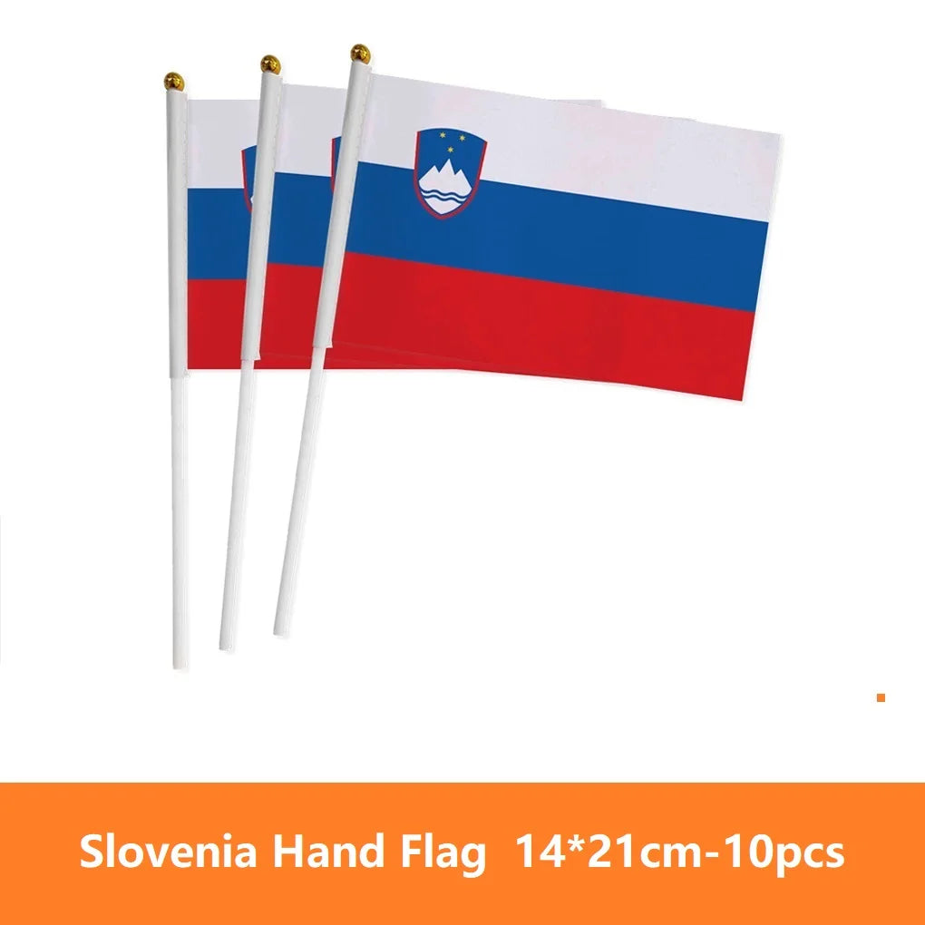 European Country Hand Waving Flags - أعلام أوروبية يدوية للتشجيع والاحتفالات