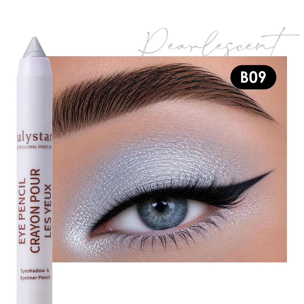 18colors Eyeshadow Stick Matte Shimmer Multi-color Waterproof High Pigmented Eyeshadow Pencil Crayon Makeup Tool Eye Cosmetics