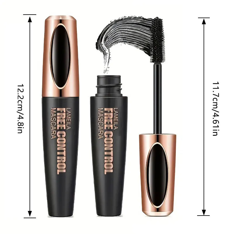 8d Silk Fiber Eyelash Mascara Waterproof Thick Lengthening MascaraCurling Long Black Extension