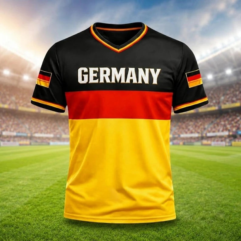 GERMAN FOOTBALL FAN JERSEYS, FAN APPAREL, FOOTBALL ENTHUSIAST GIFTS, CHILDREN'S OUTDOOR TRAINING CLOTHES