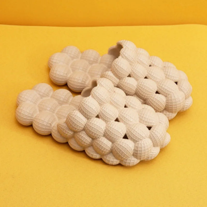 Lychee Slippers Bubble Shoes Women Step on Shit Feelings Ins Internet Celebrity Trend Personality Non-slip Massage Bottom