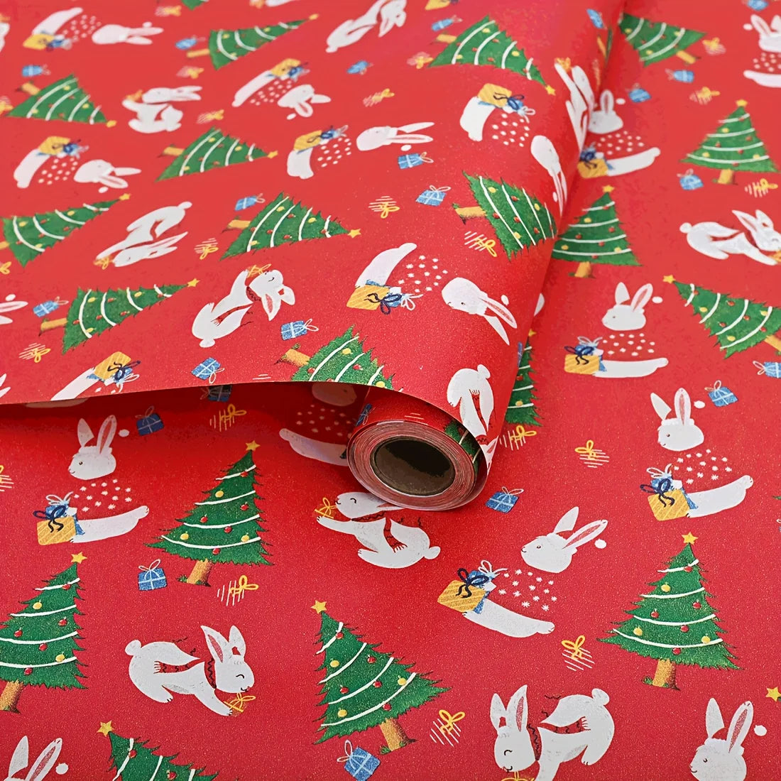 10M/roll Christmas Gifts Wrapping Paper DIY Gift Bouquets Packaging Kraft Paper 2026 New Year Festival Party Decoration Supplies