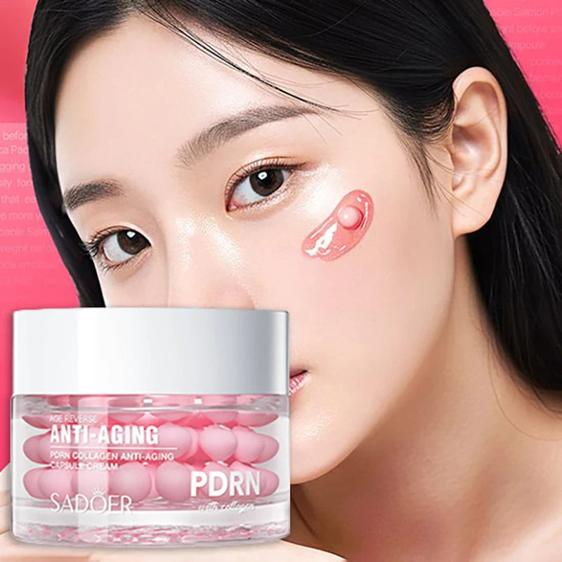Collagen Asiatica Capsule Face Cream 60g PDRN Vitamin C Niacinamide Glow Plump Skin Cream Soothing And Hydrating Daily Skincare