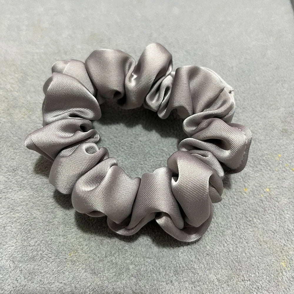 Oversize Satin Scrunchies Elastic Hair Ties Women Girls Big Silk Hair Bands Ponytail Holder Hair Rubber Bands Hair Accessories