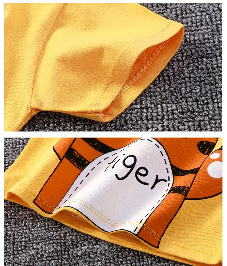 Kids Sets  Children Clothes Boys Girl T-shirt Shorts 2PCS Summer Cotton Short sleeve Baby Children Clothing  Suit Cotton Comfort
