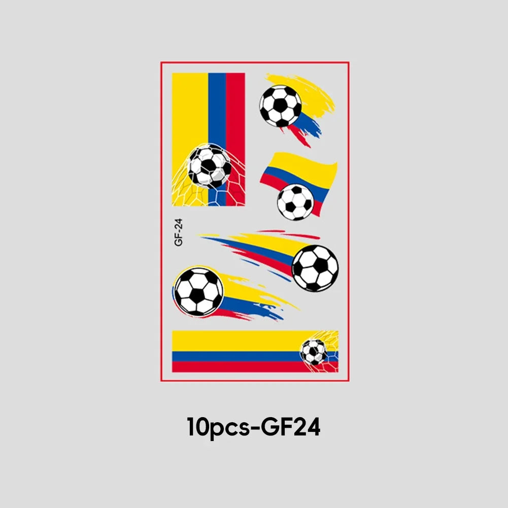2026 Football Fan National Flag Face Stickers - ملصقات وجه بأعلام الدول لمشجعي كرة القدم 2026