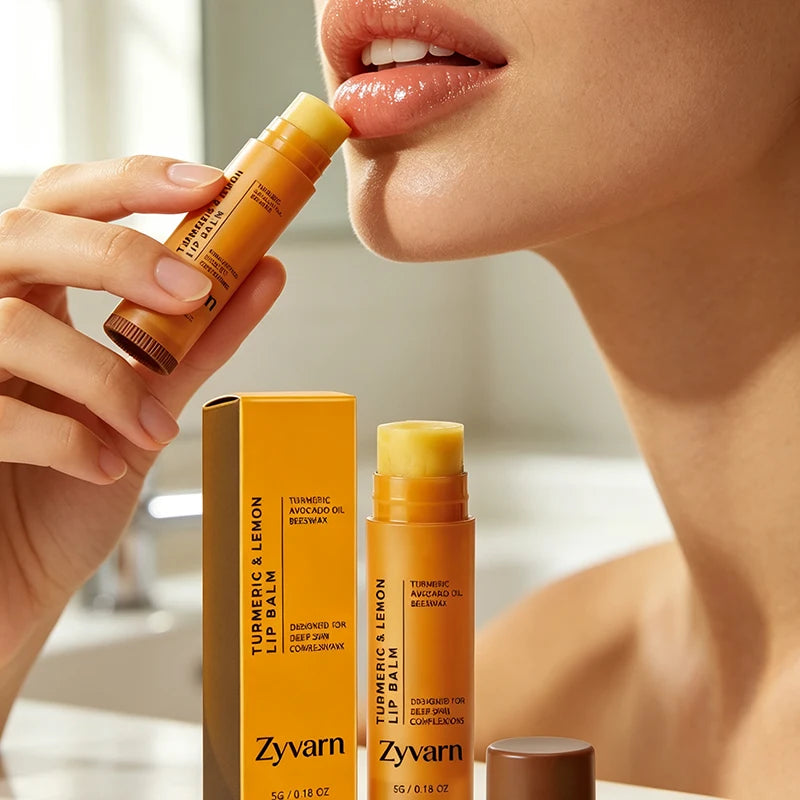 Turmeric Lemon Beeswax Lip Balm 5g Moisturize Lock In Moisture For Dryness Lips Gentle Repair Improve Dull Daily Lip Care
