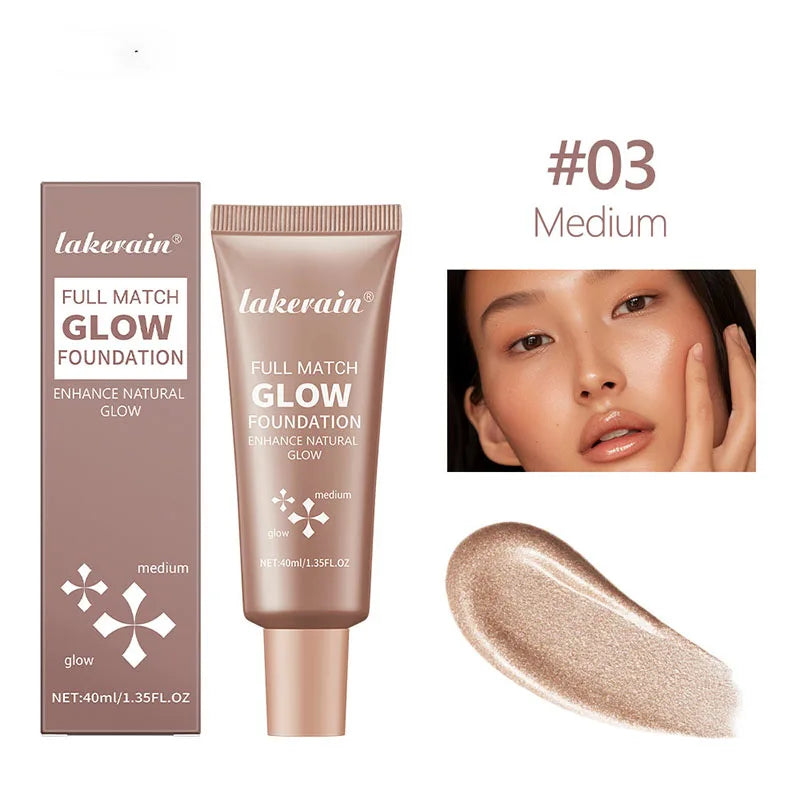 Gloss Liquid Foundation Lasting Concealer Full Coverage BB Cream Face Highlighter Corrector High Coverage Base Makeup Cosmetics