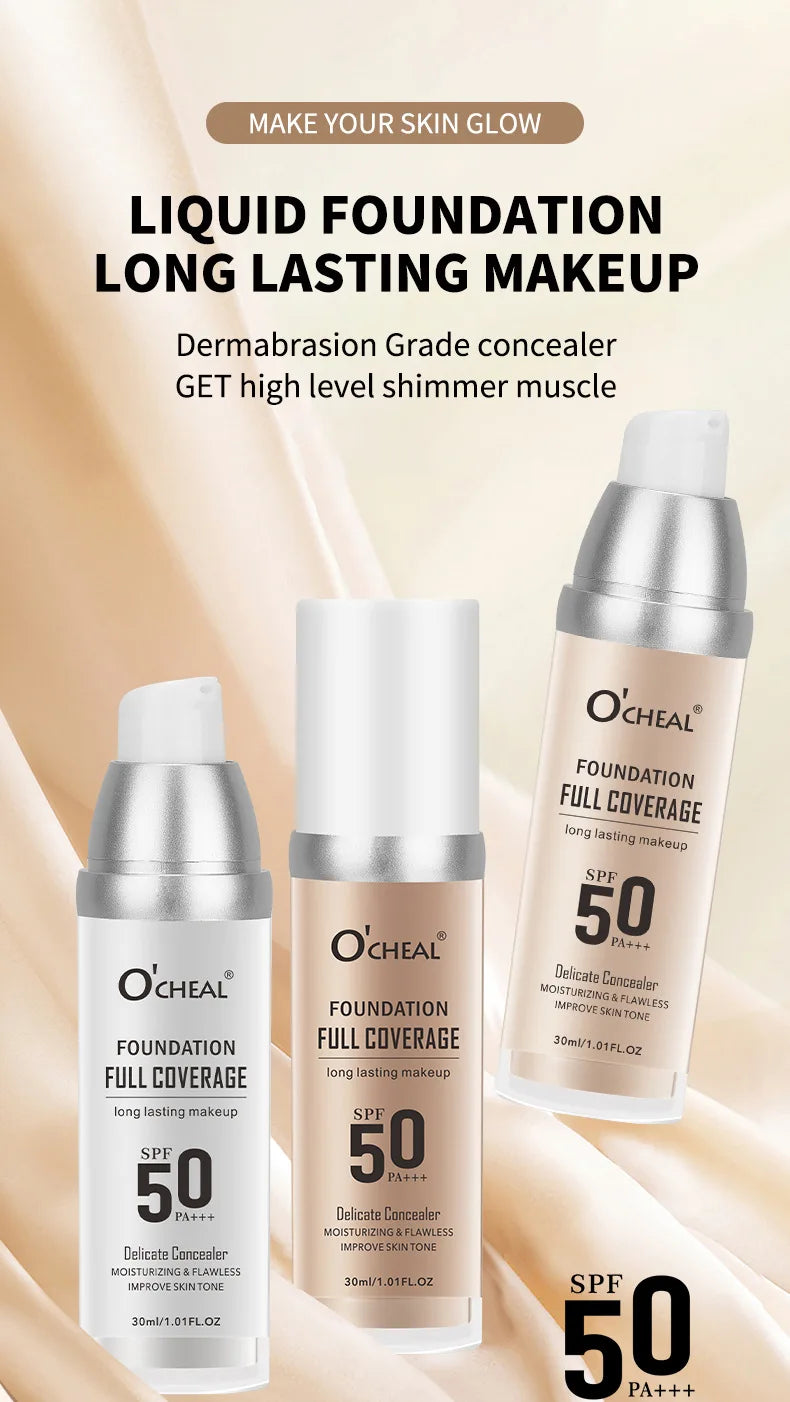 Color Changing Liquid Foundation Concealer Face Base Primer Cosmetics Long-Lasting,Moisturizing BB Cream Base Make-up for women