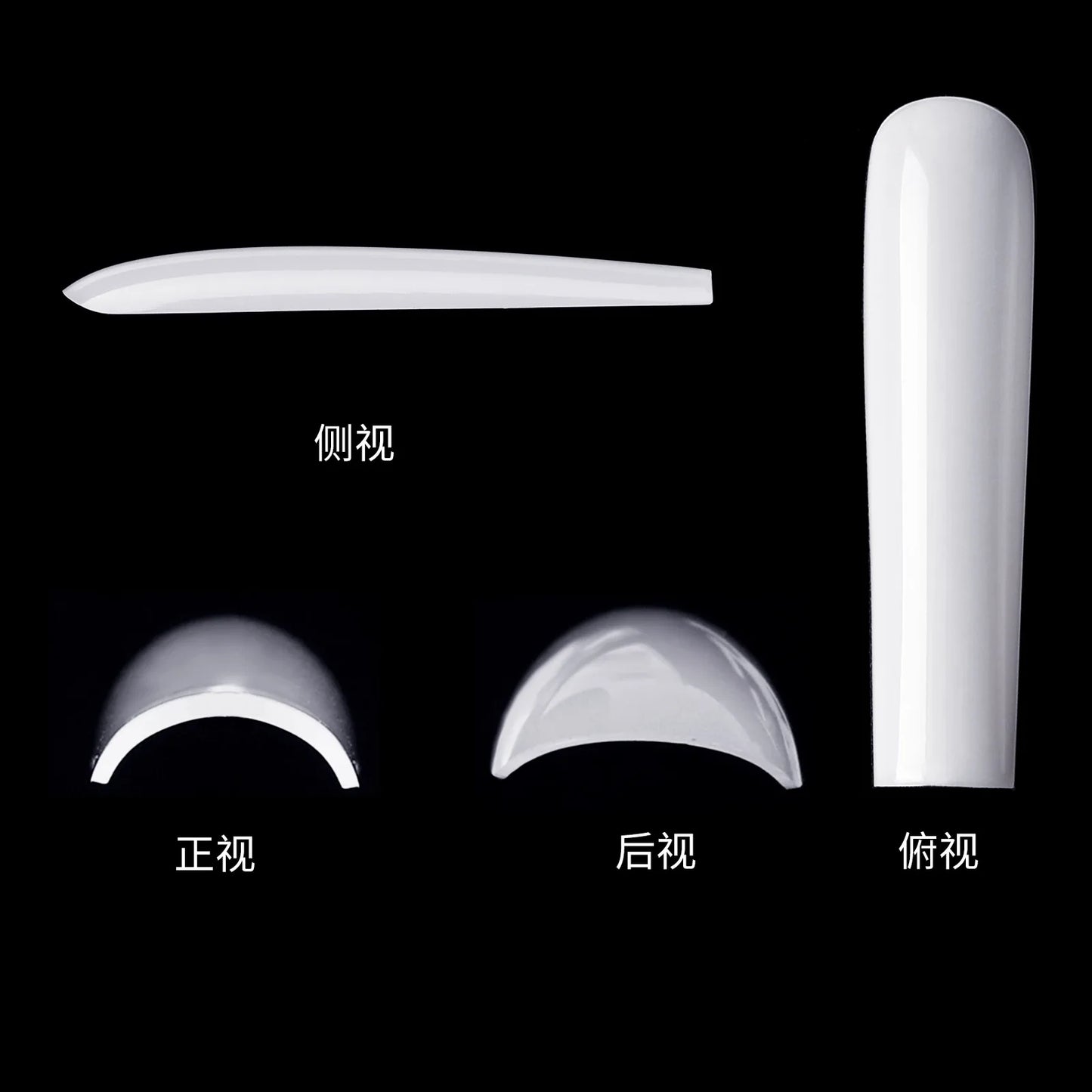 3XL Tapered Square Clear Full Cover Nail Tip 120PC Press On Nails False Artificial Tip  XXXL Extra Long Square Straight Nail Tip