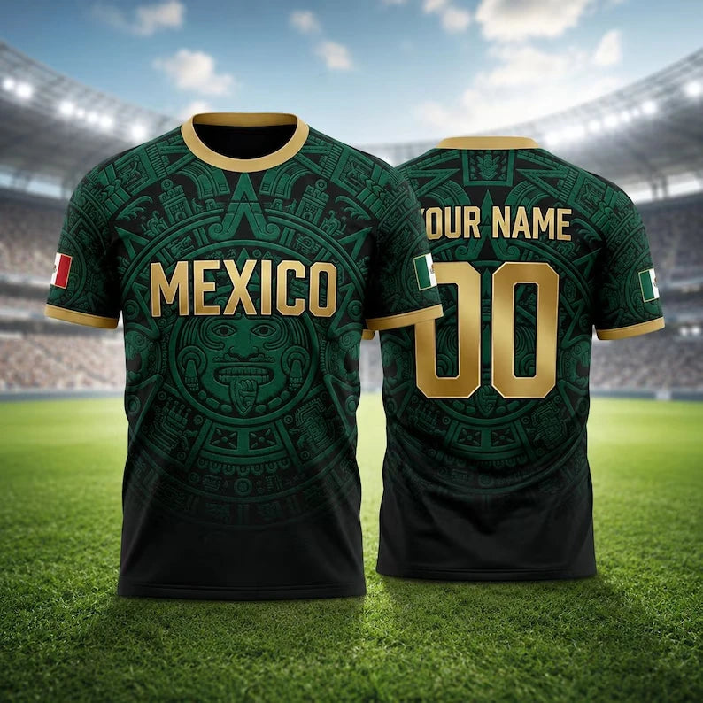 MEXICO NATIONAL FOOTBALL TEAM FAN TRAINING JERSEY 2026 CHILDREN'S MATCH KIT BREATHABLE AND QUICK-DRYING TOP