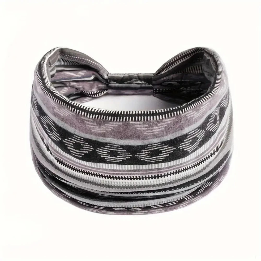 Boho Cotton Elastic Headscarf Set (1–3 PCS)