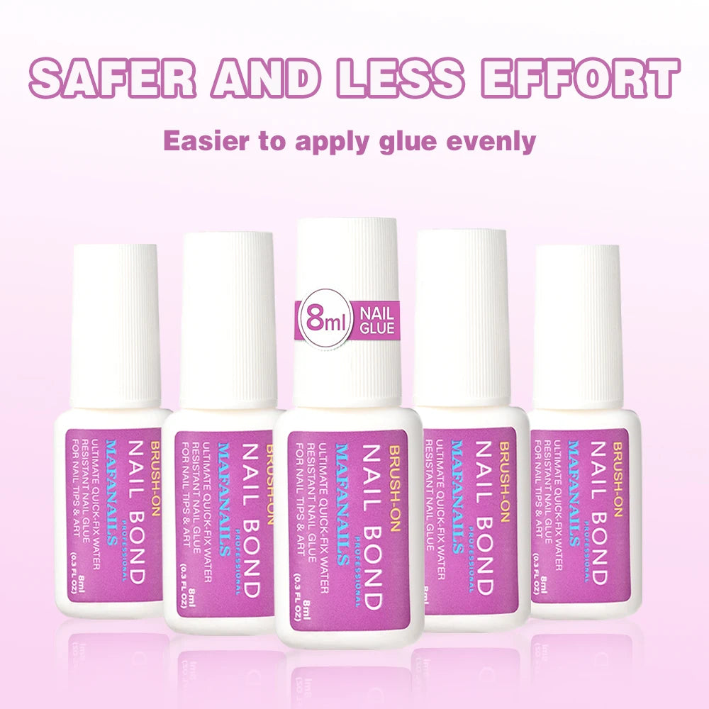 8ml Fast Dry Nail Glue with Brush غراء أظافر سريع الجفاف مع فرشاة – 8 مل