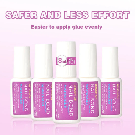 8ml Fast Dry Nail Glue with Brush غراء أظافر سريع الجفاف مع فرشاة – 8 مل