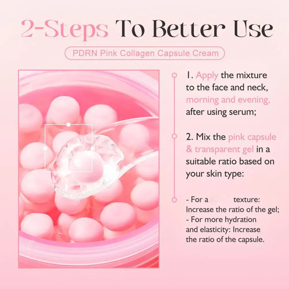 High-end Pink Collagen Capsule Cream 5% Niachinamide