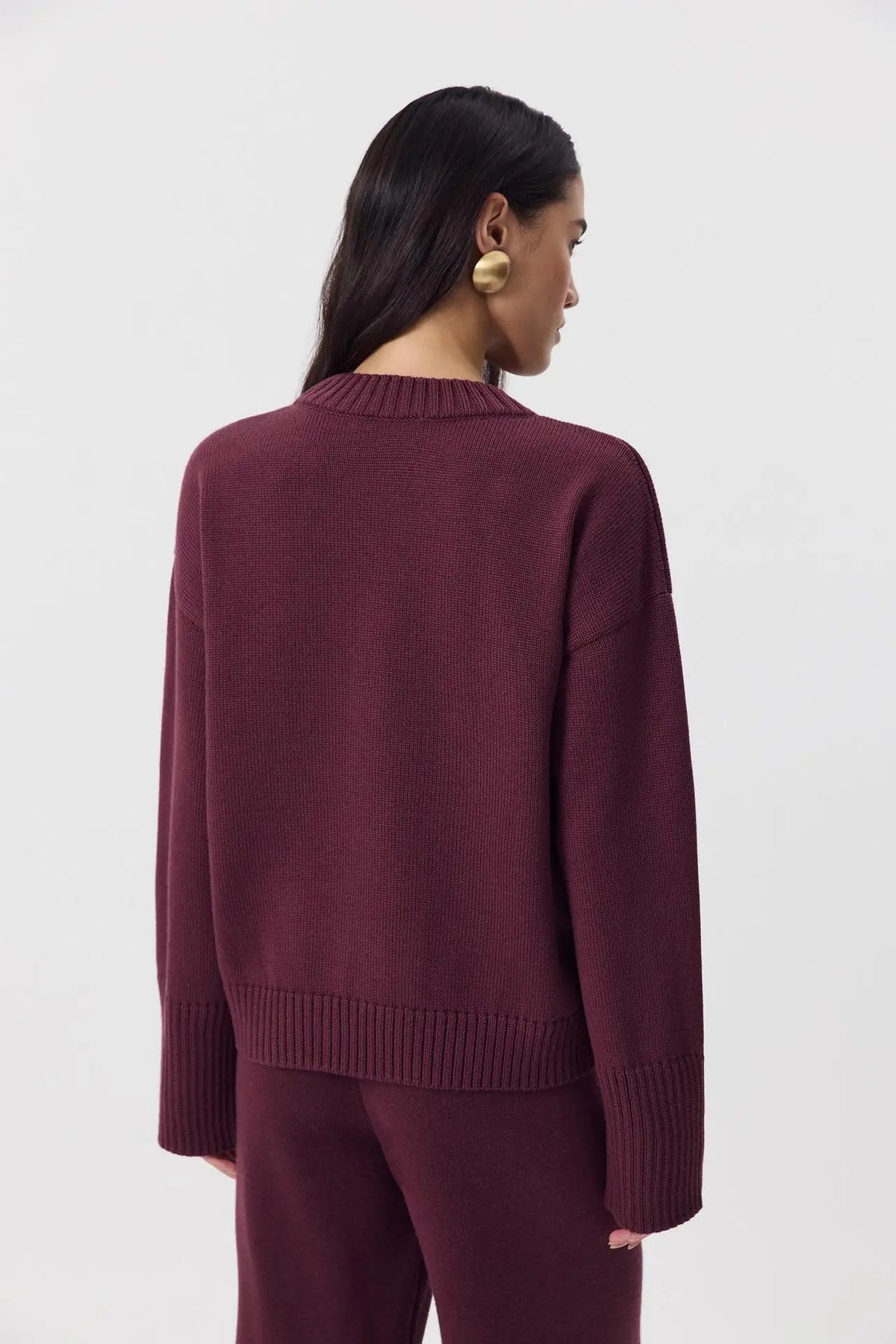 Women's Casual Solid Cotton Pullovers O-Neck Long Sleeve Warm Loose Knitted Top Female Autumn Winter Basic Soft Sweater