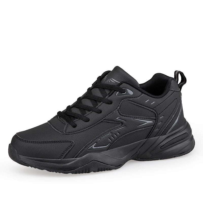 Men’s Casual Shoes B812 – Breathable PU Leather Lace-Up with EVA Sole