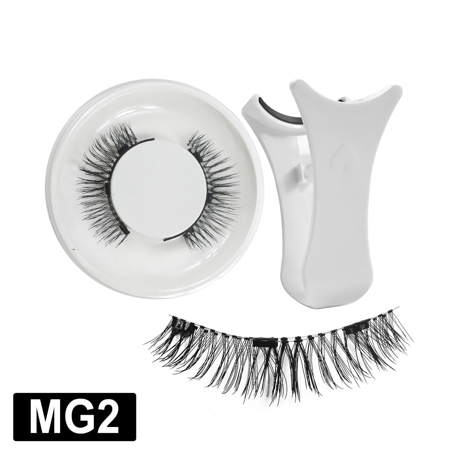RED SIREN Magnetic Eyelashes With Applicator Reusable Natural Magnetic Lashes Kit No Glue Needed Soft Clear Band False Eyelashes