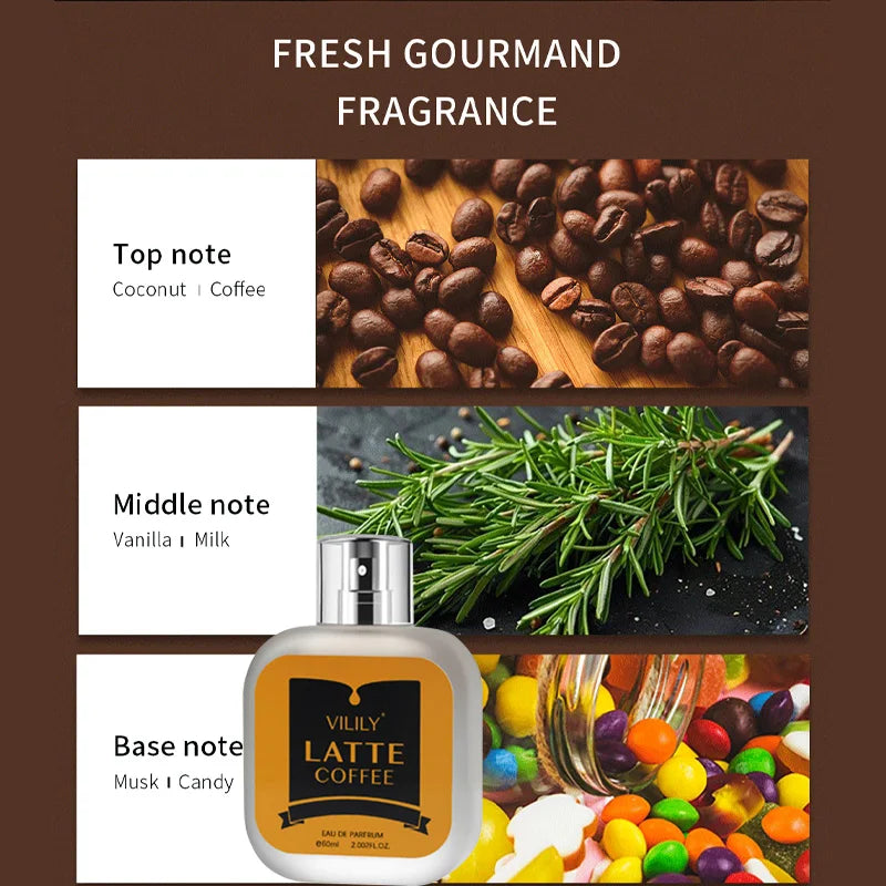 Brand Gourmet Woody Fragrance Spray Original Natural Confidence Men's Perfume Vitality Chocolate Coffee Coconut Charming Perfume