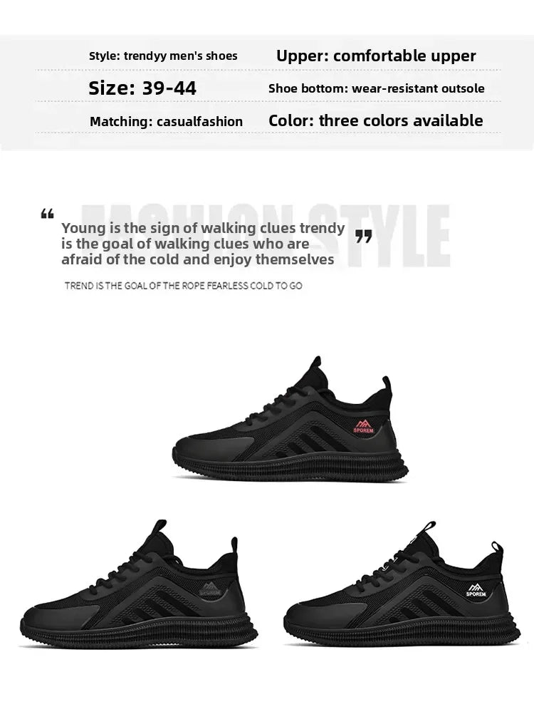 DUTRIEUX Men’s Casual Sneakers – PU Lace-Up Rubber Sole Shoes (C101-AB02)