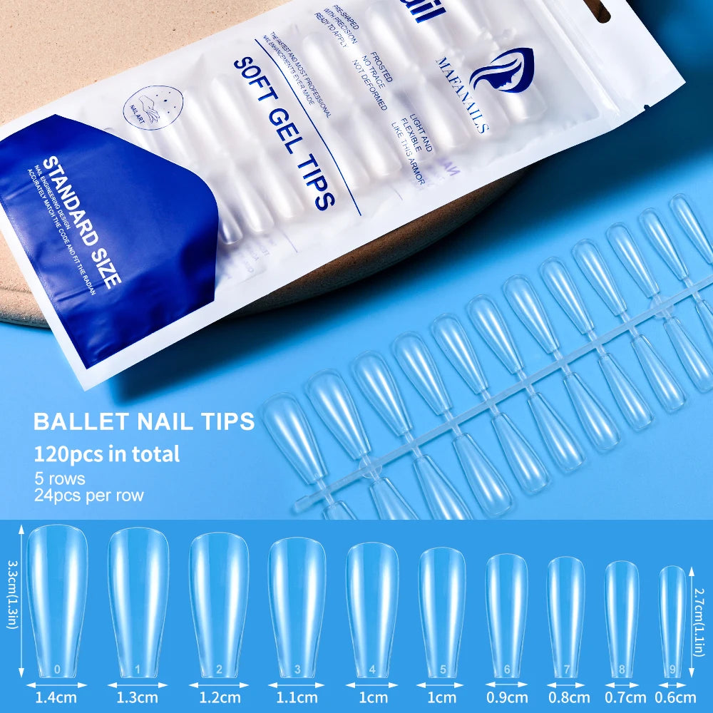 150/120/100Pcs French Almond Press On Nails أظافر لاصقة فرنسية لوزية – 100 / 120 / 150 قطعة
