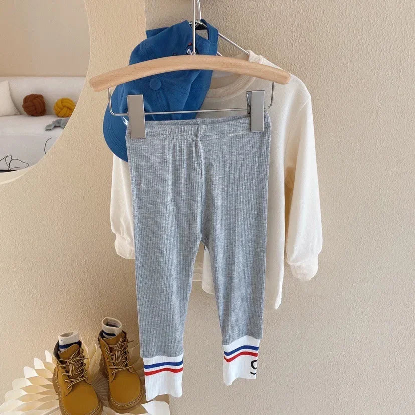 Autumn Children's Fashionable Sports Set Baby Girl Sweater