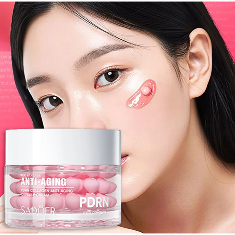 Collagen Asiatica Capsule Face Cream 60g PDRN Vitamin C Niacinamide Glow Plump Skin Cream Soothing And Hydrating Daily Skincare