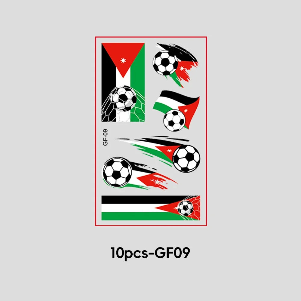 2026 Football Fan National Flag Face Stickers - ملصقات وجه بأعلام الدول لمشجعي كرة القدم 2026