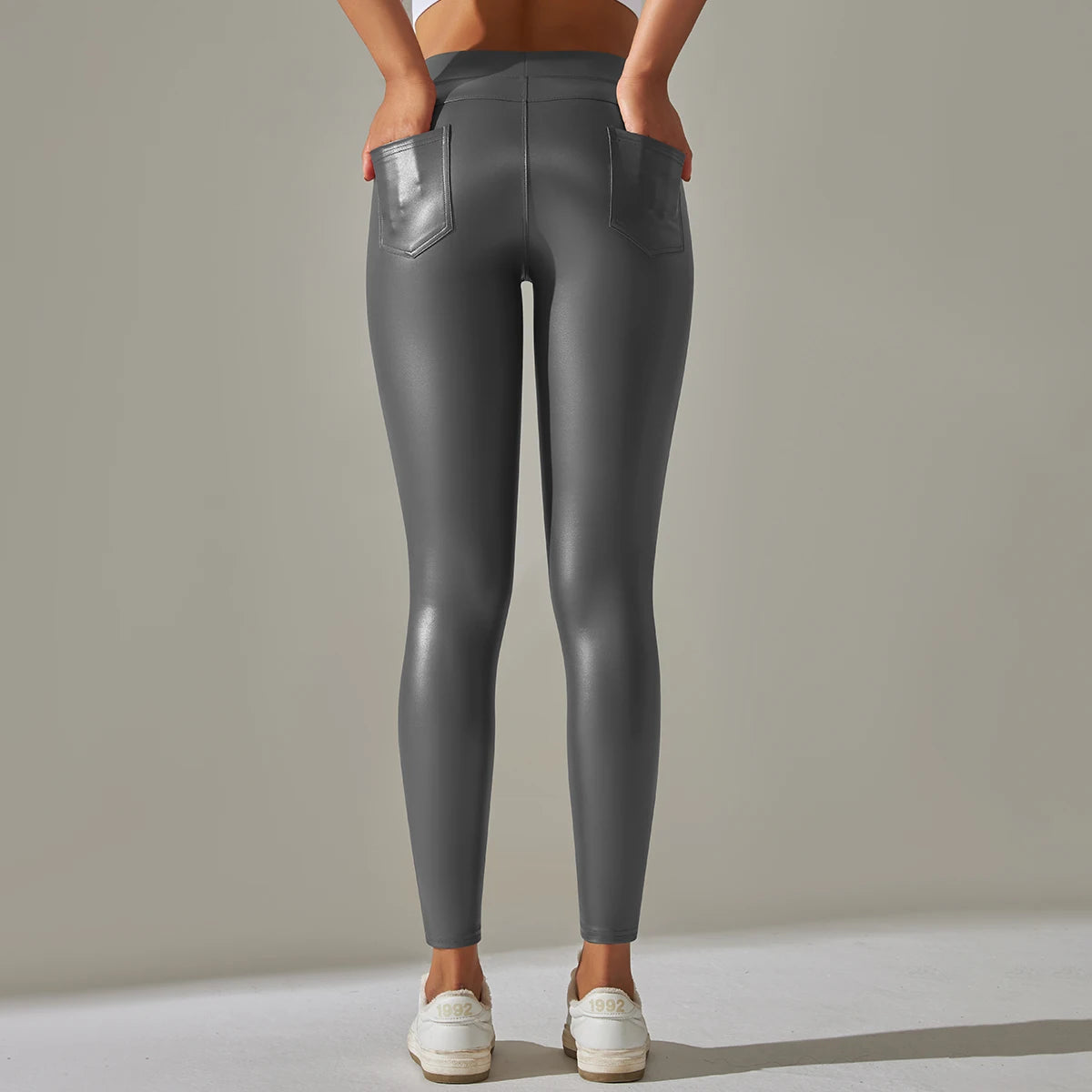Trendy New WOMEN'S Leggings High Waisted Tight and Sexy Leather Pants Colorful Yoga Pants for Women
