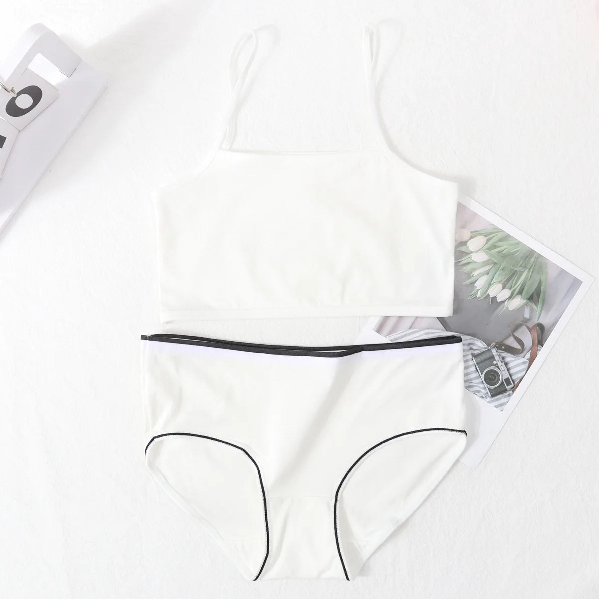 Girls Cotton Development Vest & Underwear Set – Soft &Breathable