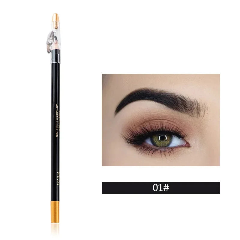 Eyebrow Pencil Available Eyebrow Pencil Shadows Cosmetics Natural Long Lasting Tint Waterproof Microblading Wooden Eyebrow Pen