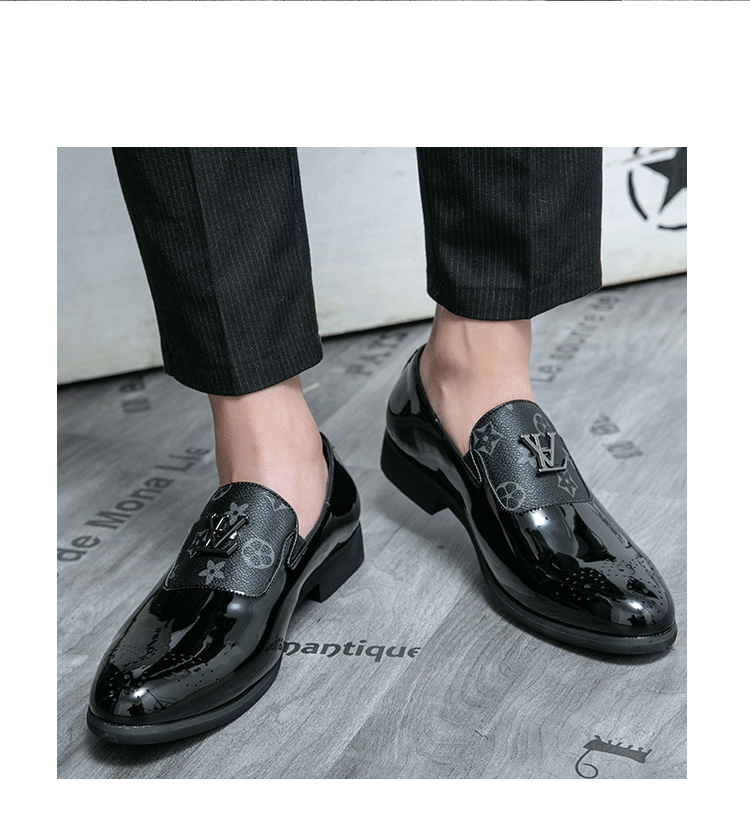 Men's Genuine Leather Tassel Loafers Black Formal Dress Shoes Slip-On Wedding Brogues 2025 Fashion Casual Loafers