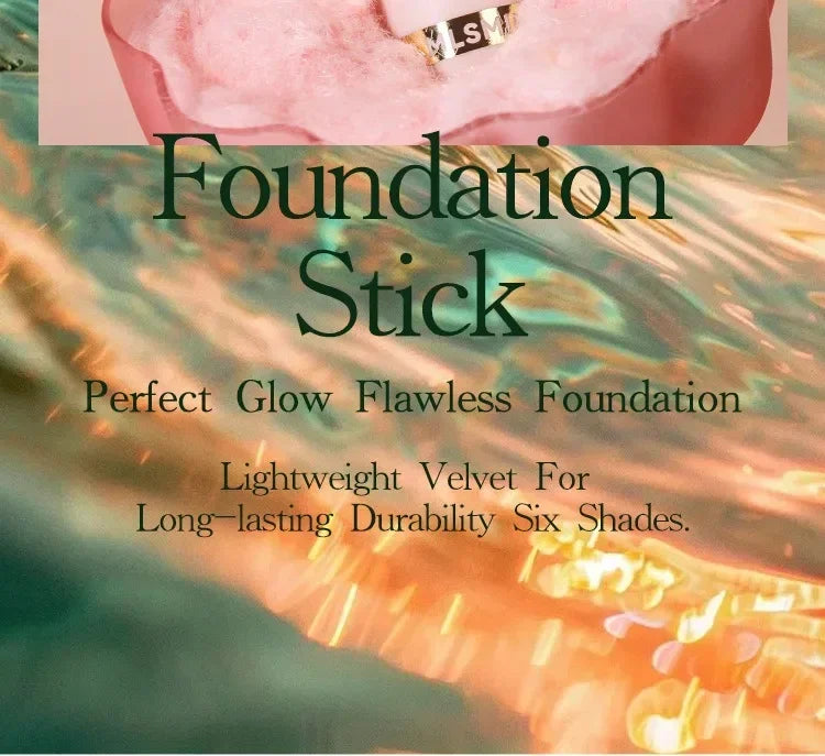 Face Makeup Stick Foundation Cream 6 Color Moisturizing Full Coverage Dark Skin Tone Natural Matte Concealer Professional Makeup